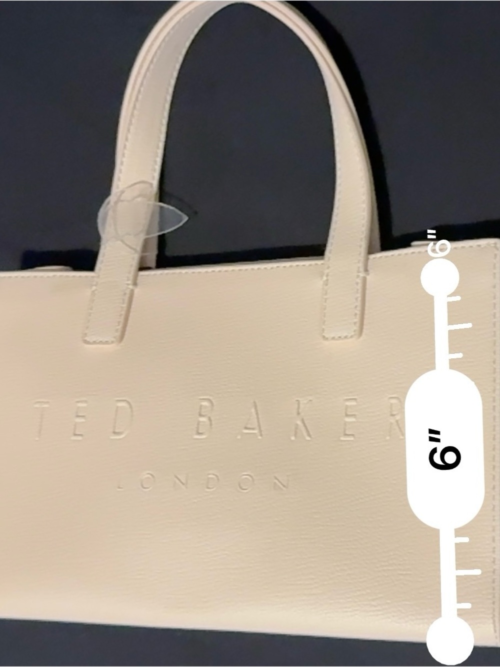 Ted Baker Neutral Beige Mini Top-Handle Bag - Picture 8 of 10